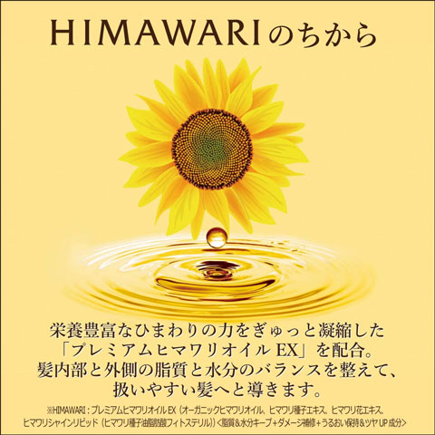 ディアボーテ （HIMAWARI）オイルインシャンプーに配合されているヒマワリ関係の成分の力